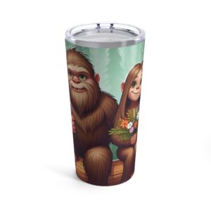 Bigfoot Couple Tumbler 20oz